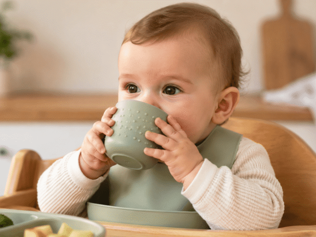 Dinky Cup : la tasse d&rsquo;apprentissage qui aide bébé à boire seul