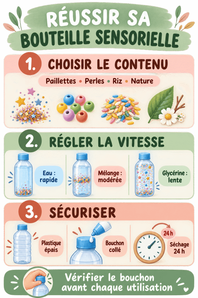 fabriquer sa bouteille sensorielle
