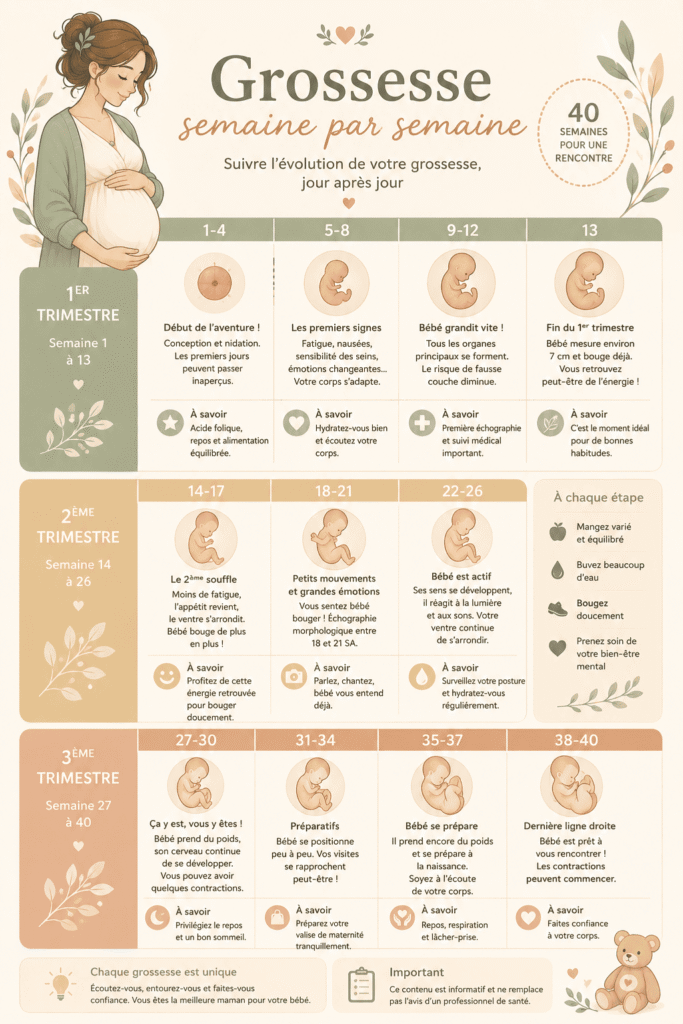 calendrier grossesse