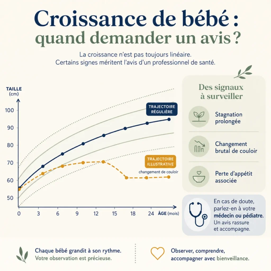 Alerte sur la croissance de bébé