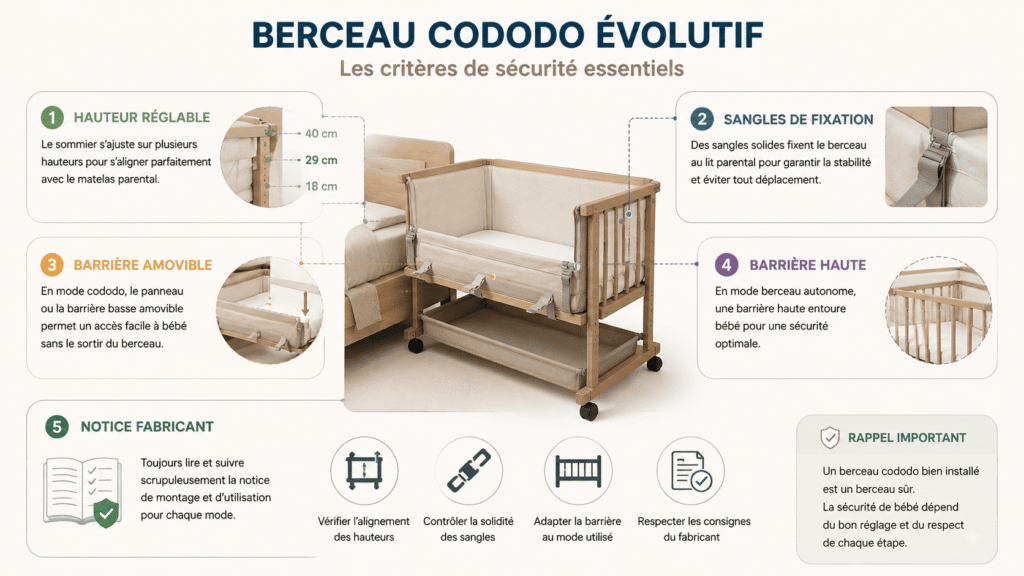 Infographie claire expliquant les principaux éléments à vérifier avant l'utilisation.