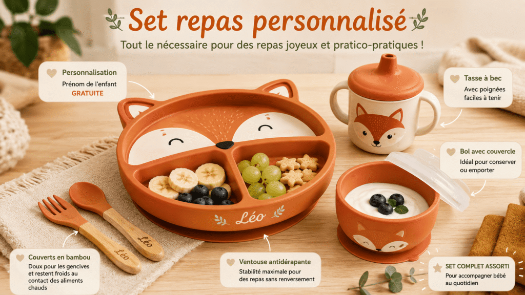 set assiette renard
